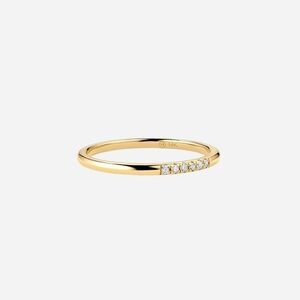 Mejuri Gold and Diamond Accent Ring